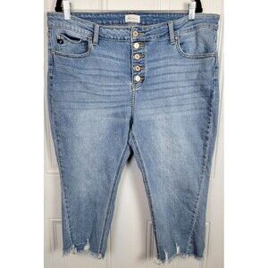 Kancan Plus Size Bixby Mid Rise Capri Jeans Size 18W